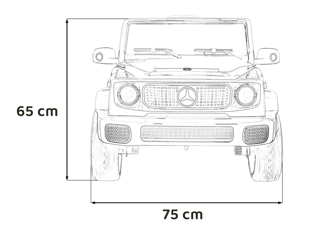 Elektrické autíčko Mercedes-Benz EQG strieborná