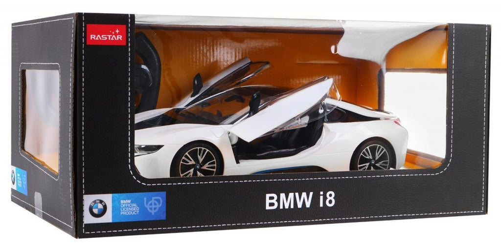 R/C toy car the BMW i8 White 1:14 RASTAR