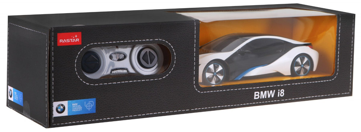 R/C toy car the BMW i8 White 1:24 RASTAR
