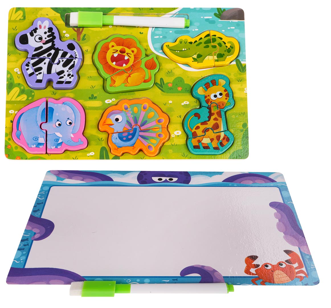Wooden Board + Safari Puzzle