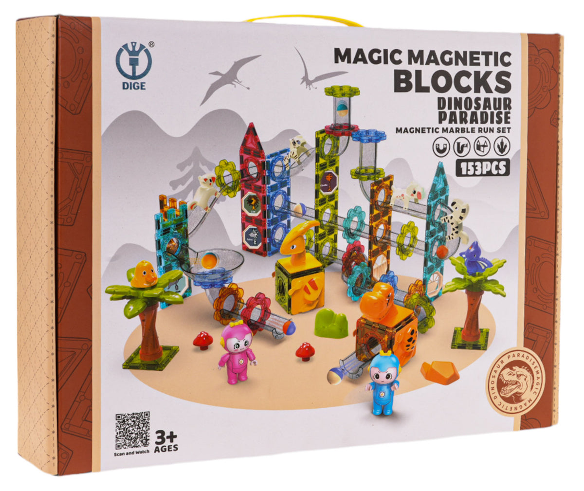 Magnetic Building Blocks ZOO Ball Set 153 pcs.