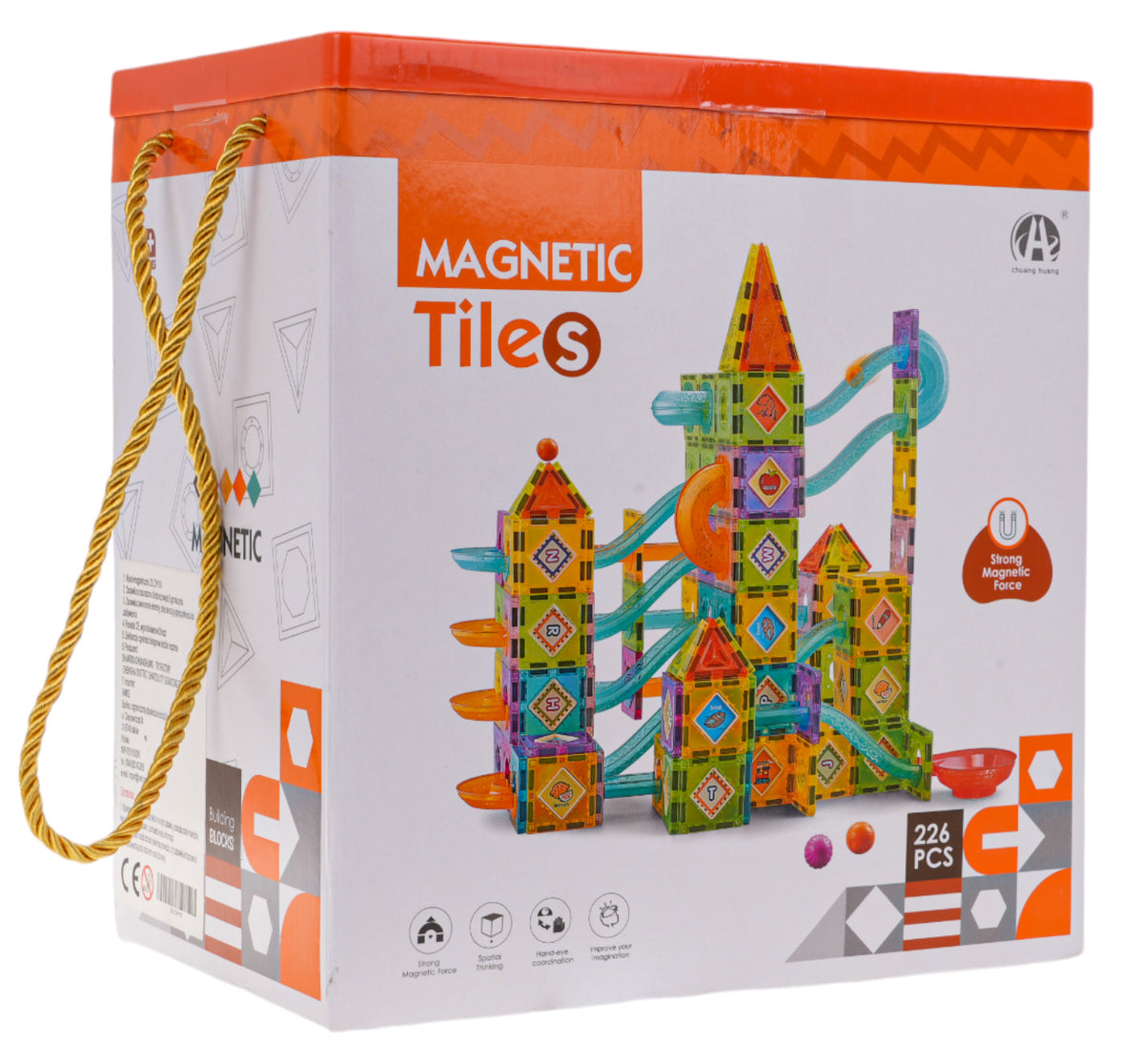 Magnetic Blocks Castle Track Ball 226 pcs.