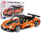 Sports Car Block Set 491 pcs. Orange