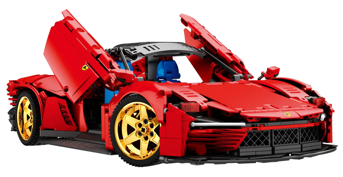 Red Sports Car Building Blocks Set 1958pcs.