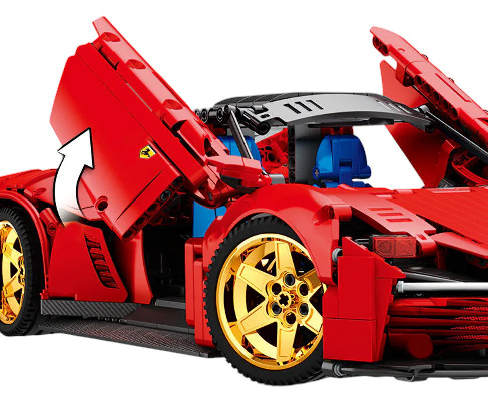 Red Sports Car Building Blocks Set 1958pcs.