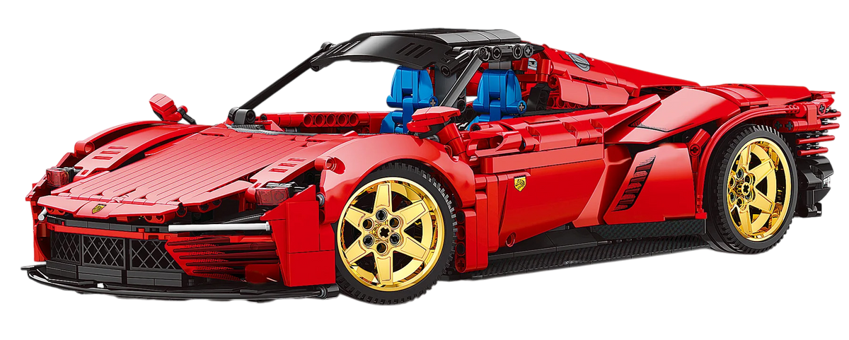 Red Sports Car Building Blocks Set 1958pcs.
