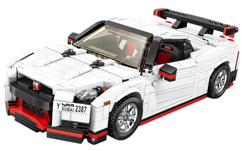 Car Block Set 1034 pcs. White