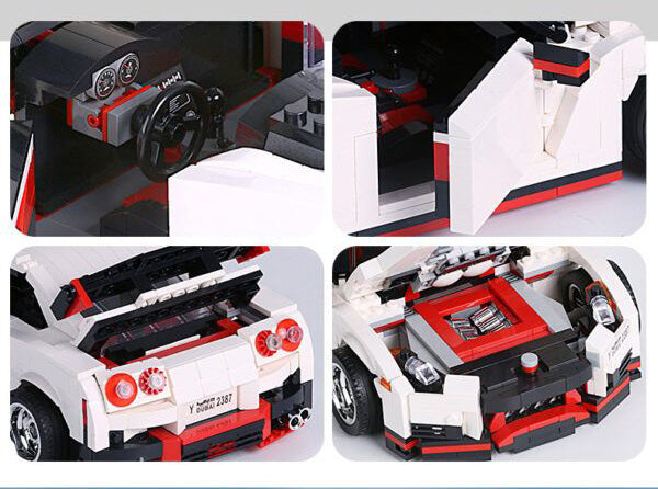 Car Block Set 1034 pcs. White