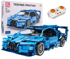 Car Block Set 523 pieces. Blue