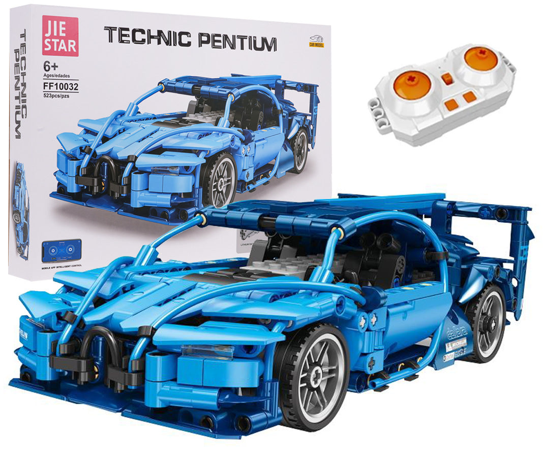 Car Block Set 523 pieces. Blue