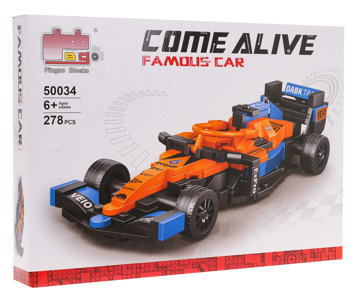 Bolid F1 Block Set Orange 278 pcs.