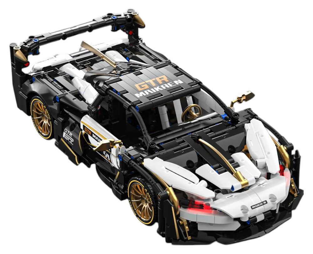 Sports Car Brick Set White/Black 1242pcs.