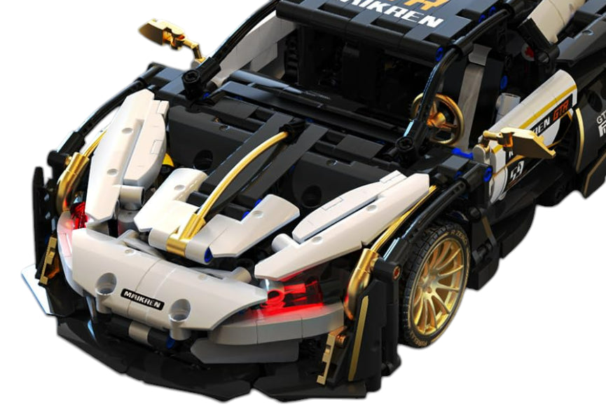 Sports Car Brick Set White/Black 1242pcs.