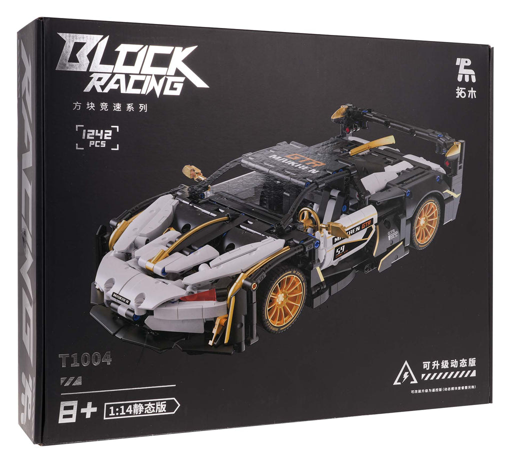 Sports Car Brick Set White/Black 1242pcs.