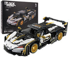 Sports Car Brick Set White/Black 1242pcs.