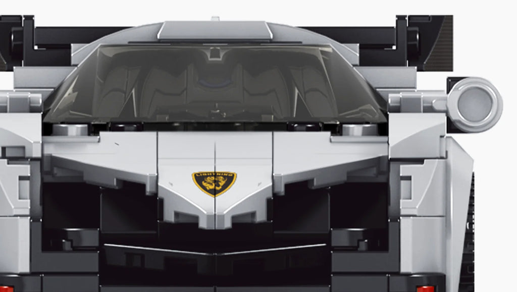 Sports Car Block Set 398 pieces. White