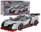 Sports Car Block Set 398 pieces. White