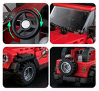 Car Block Set 414 pieces. Red