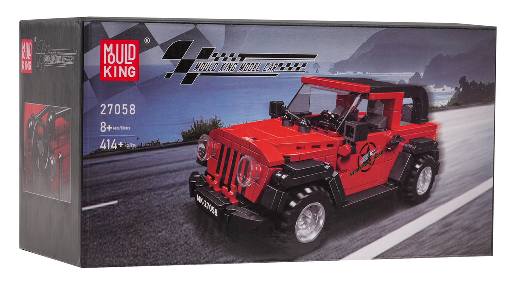 Car Block Set 414 pieces. Red