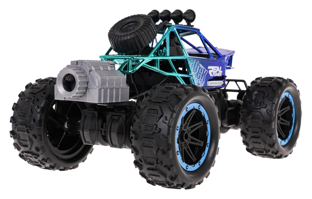 REAL ROCK Crawler with Smoke Function R/C Blue