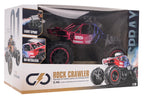 RC REAL ROCK crawler s parným efektom – červená