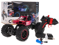 RC REAL ROCK crawler s parným efektom – červená