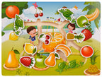 Wooden Puzzle Set Fruits Vegetables