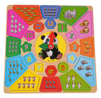 Educational Board Clock + Learning to Count Panda