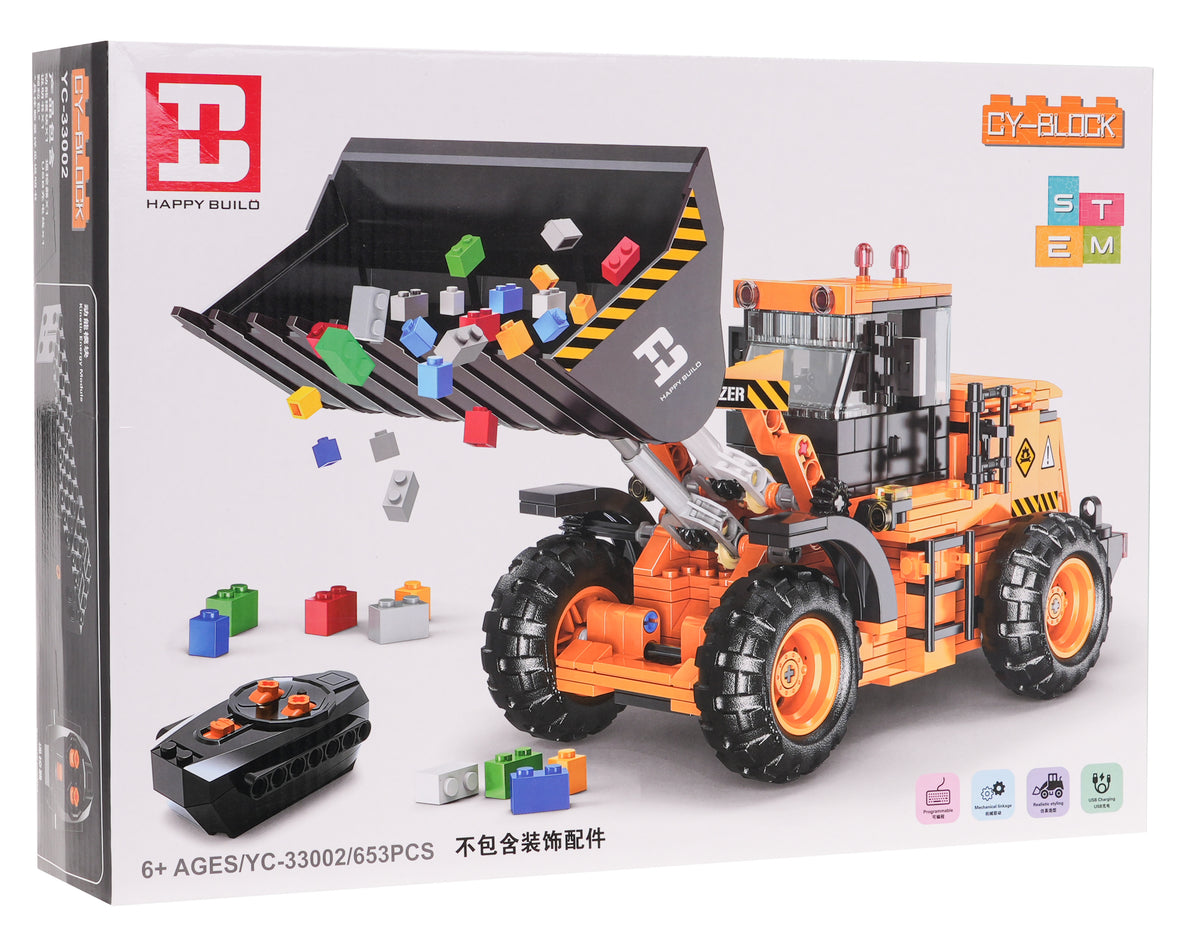 Bulldozer Building Blocks Set 653pcs.