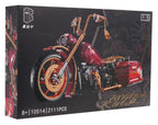 Motorcycle blocks 2111 pieces. Red