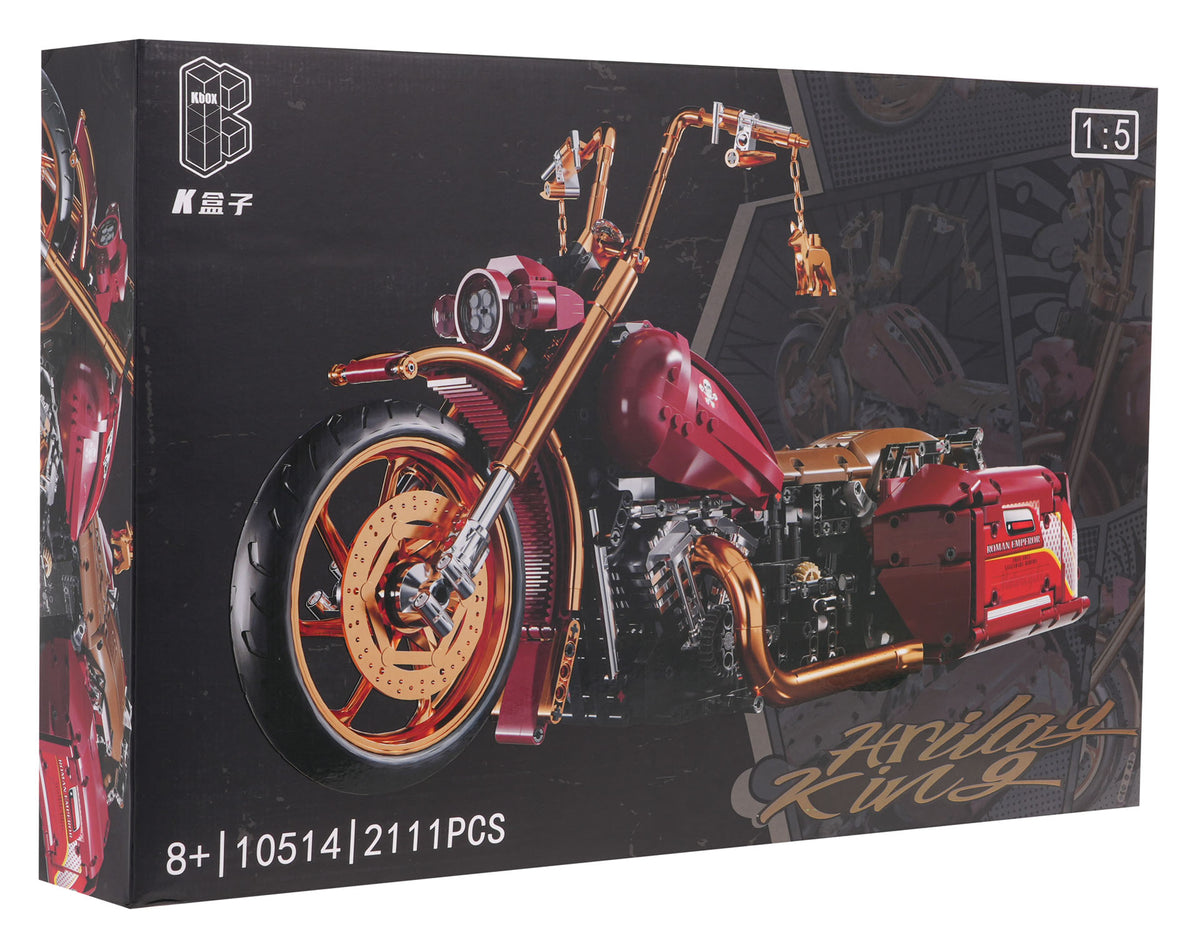 Motorcycle blocks 2111 pieces. Red
