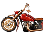 Motorcycle blocks 2111 pieces. Red