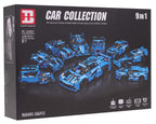 Vehicles Building Blocks Set 638pcs Blue
