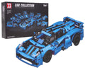 Vehicles Building Blocks Set 638pcs Blue
