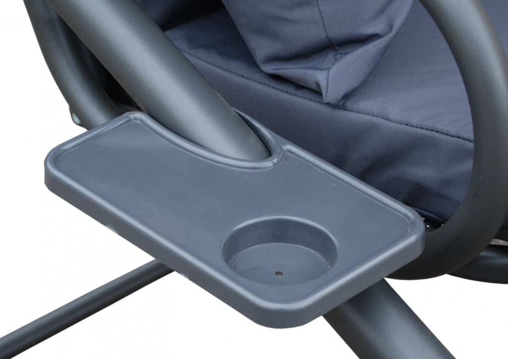 Garden Swing Seat Textylina 2 x 1 Grey PATTERN