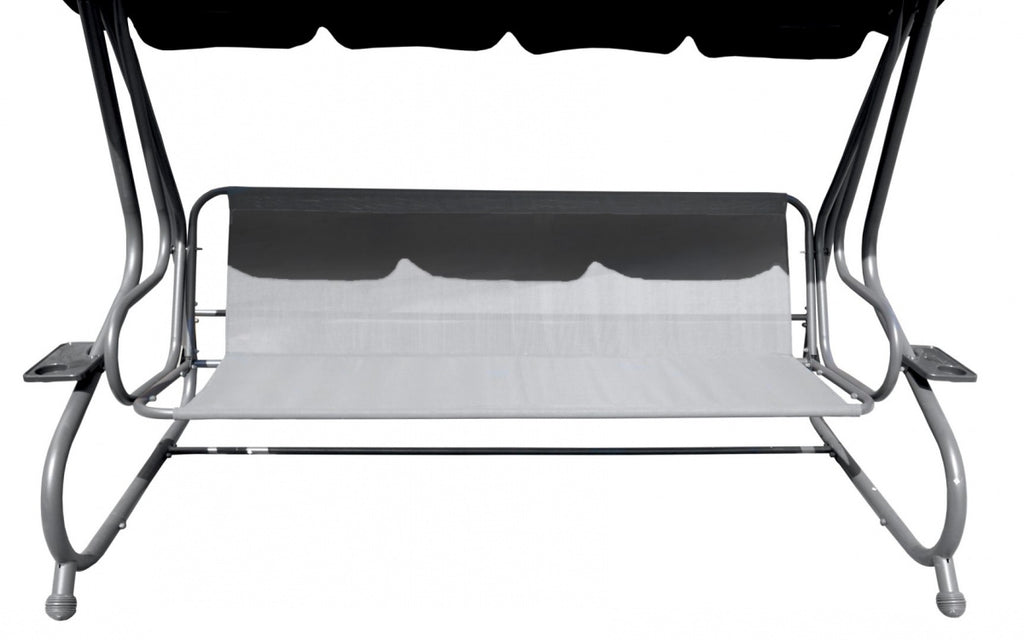 Garden Swing Seat Textylina 2 x 1 Grey PATTERN