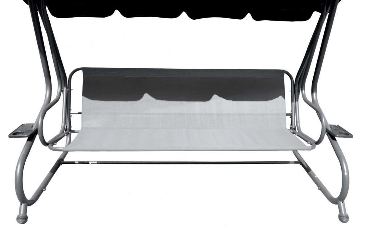 Garden Swing Seat Textylina 2 x 1 Grey PATTERN