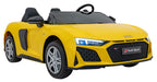 Dvojmiestne elektrické Audi R8 Spyder LIFT 24 V – žlté
