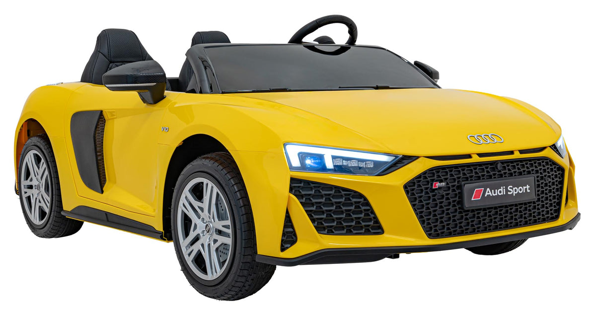 Dvojmiestne elektrické Audi R8 Spyder LIFT 24 V – žlté