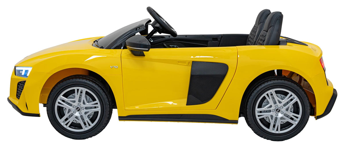 Dvojmiestne elektrické Audi R8 Spyder LIFT 24 V – žlté