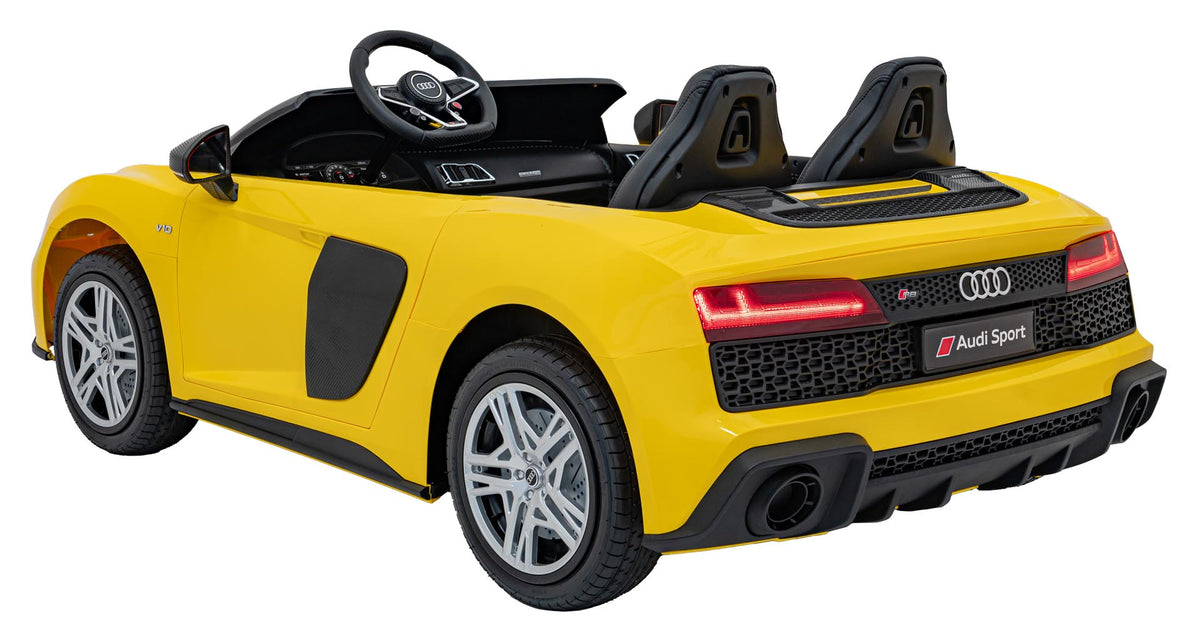 Dvojmiestne elektrické Audi R8 Spyder LIFT 24 V – žlté