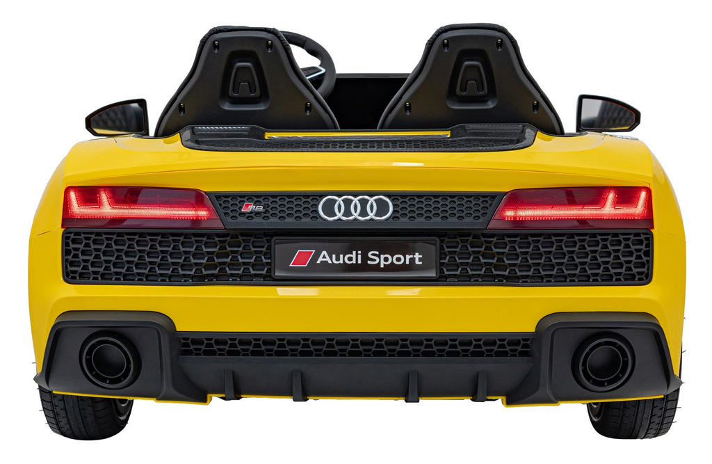 Dvojmiestne elektrické Audi R8 Spyder LIFT 24 V – žlté
