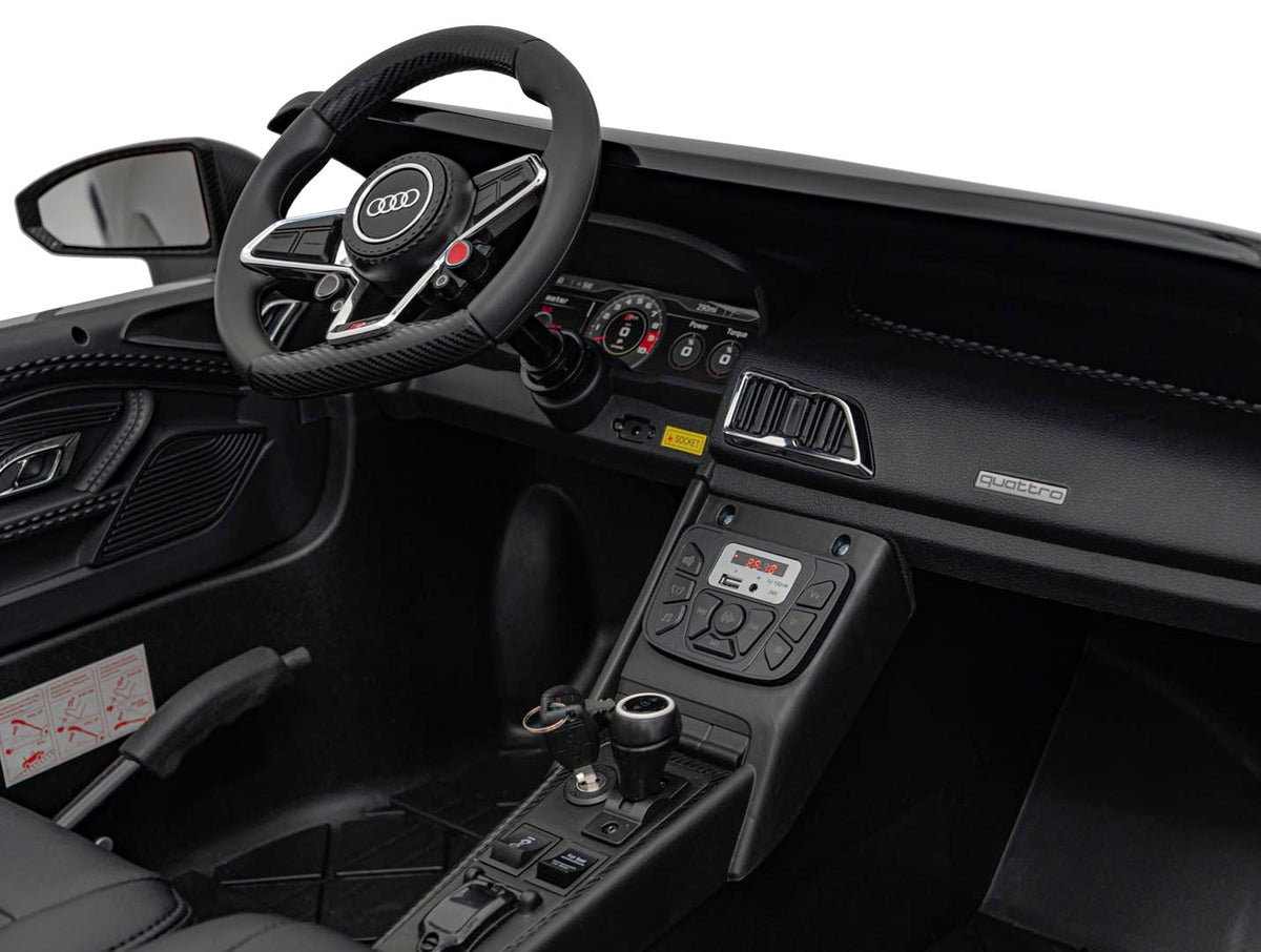 Dvojmiestne elektrické Audi R8 Spyder LIFT 24 V – sivé
