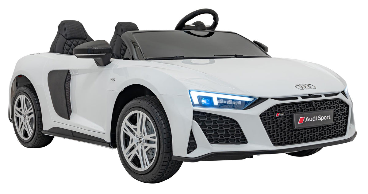 Dvojmiestne elektrické Audi R8 Spyder LIFT 24 V – biele