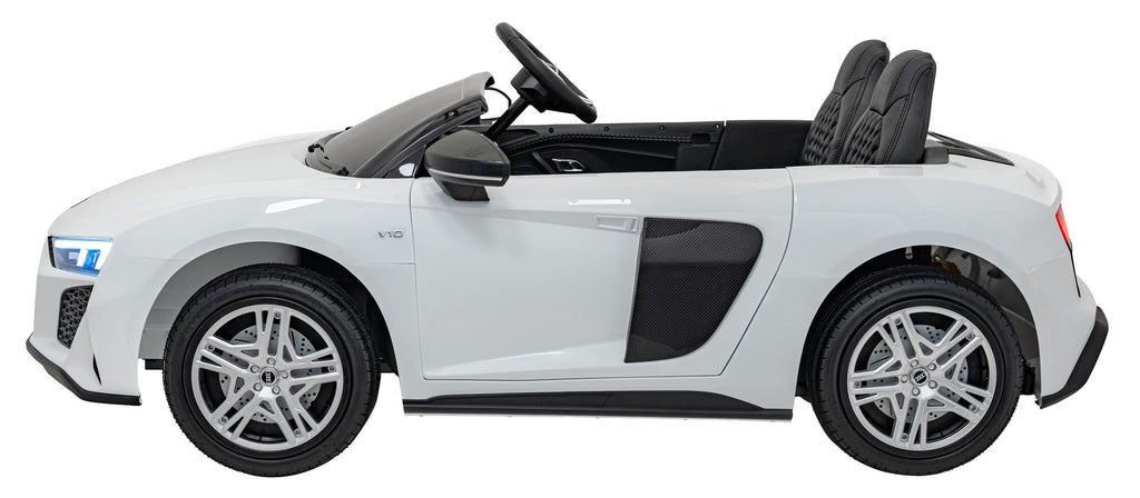 Dvojmiestne elektrické Audi R8 Spyder LIFT 24 V – biele