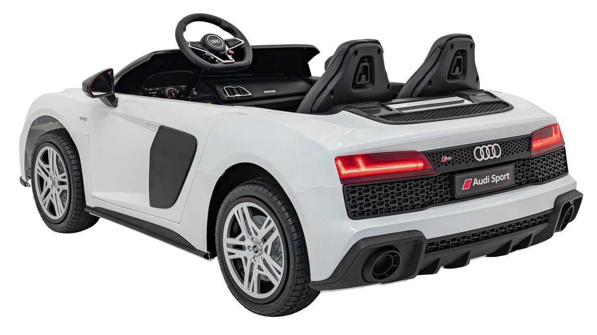 Dvojmiestne elektrické Audi R8 Spyder LIFT 24 V – biele