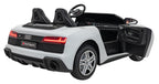 Dvojmiestne elektrické Audi R8 Spyder LIFT 24 V – biele