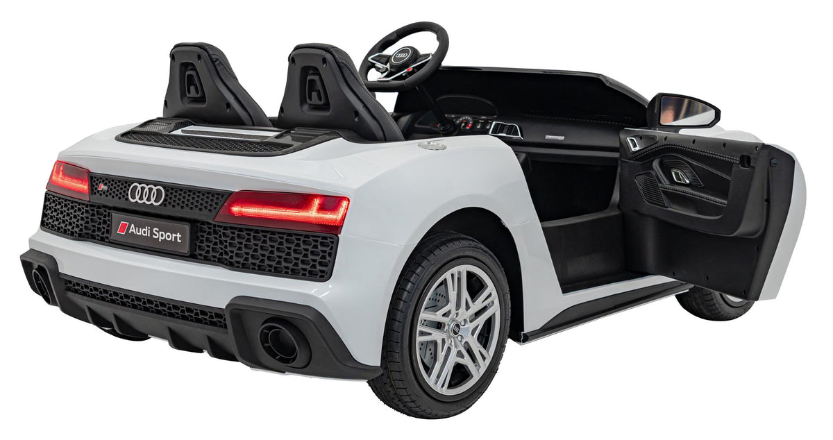 Dvojmiestne elektrické Audi R8 Spyder LIFT 24 V – biele