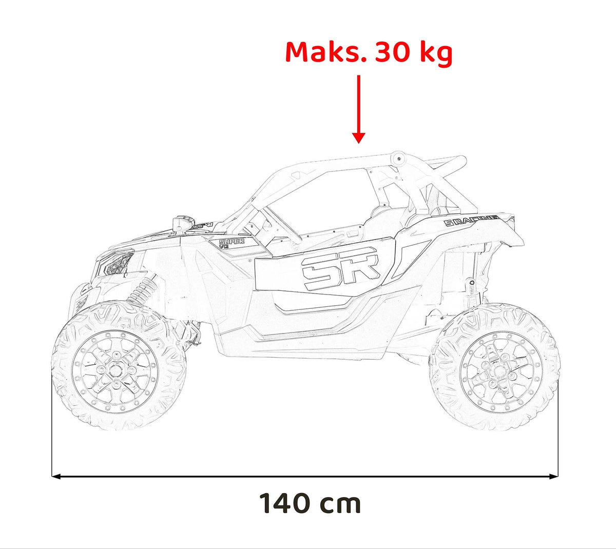 Elektrická buggy SR SUPER 66 oranžová
