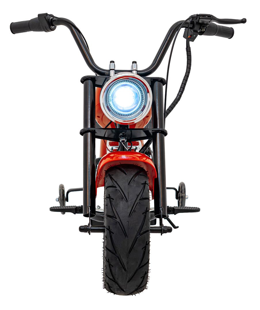 Motorcycle Chopper Warrior vehicle Orange